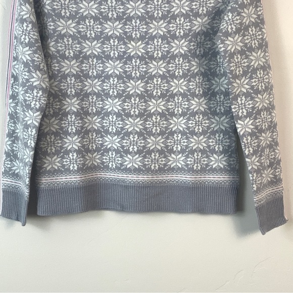 Meister Portia Ski Snowflake Sweater Gray Pearl White - Picture 8 of 16